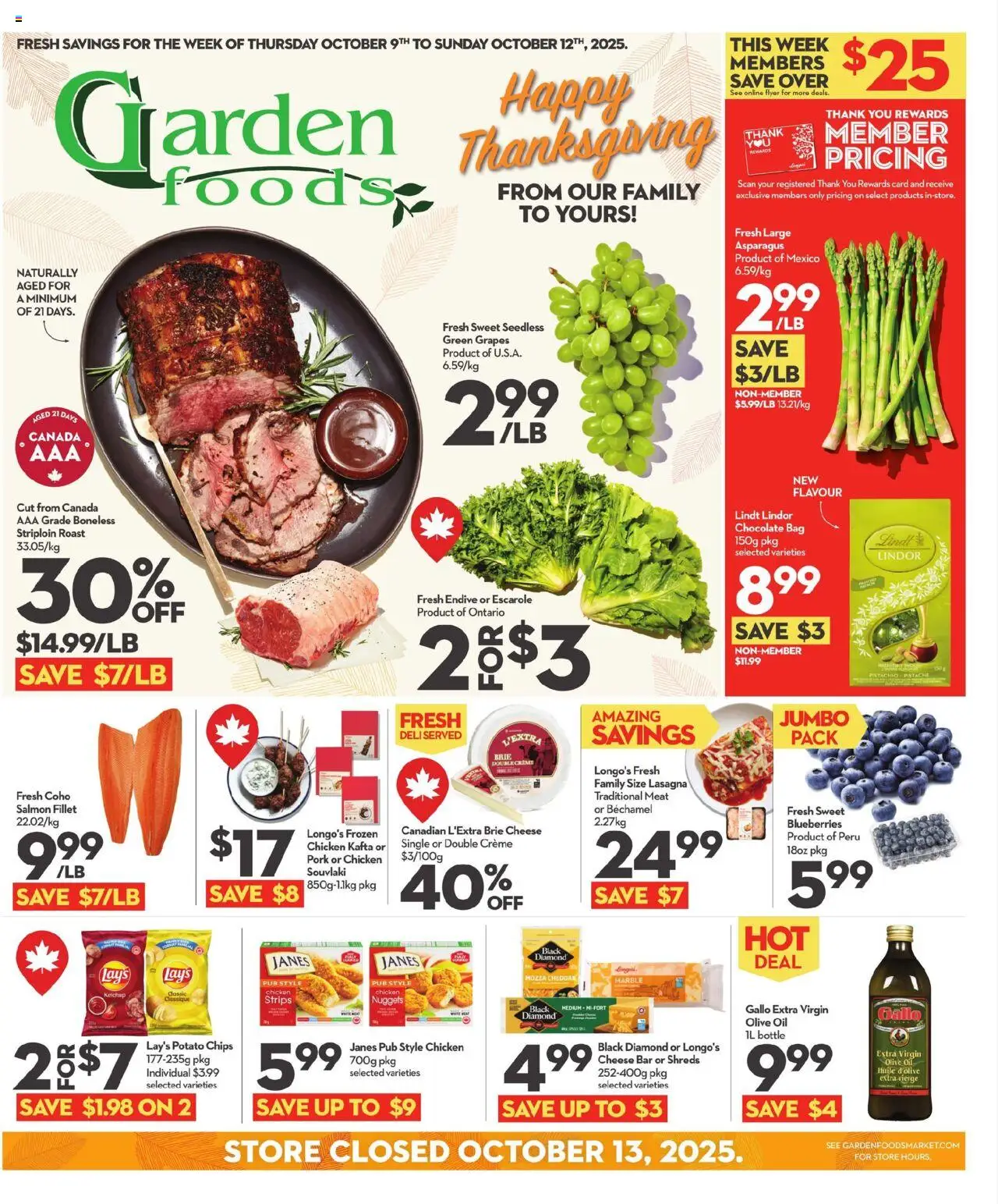 Longo's flyer valid from Oct 09, 2025 - page number 1