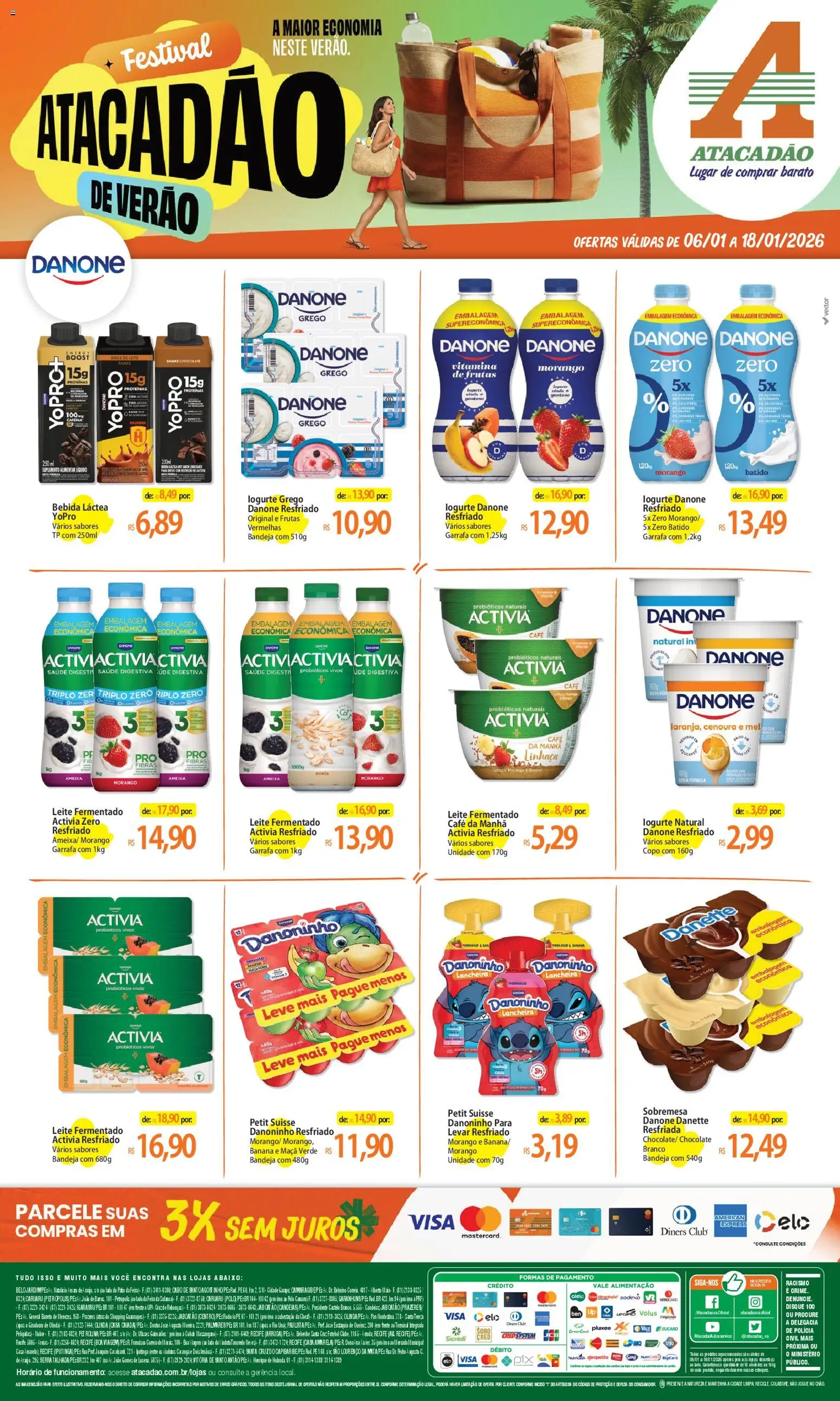 Pré-Visualização do folheto "Ofertas - PE" da loja Atacadão válido a partir de 06/01/2026