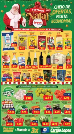 Pré-Visualização do folheto "Ofertas da semana" da loja Lopes Supermercados válido a partir de 09/12/2025