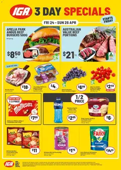 Preview of catalogue IGA Weekend Specials NT/WA from shop IGA valid 24/04/2026