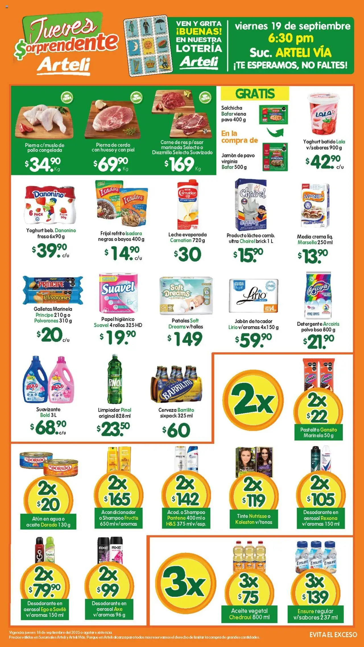 Folleto Arteli Arteli y sus promociones válidas desde el 18/09/2025 - Número de página 1
