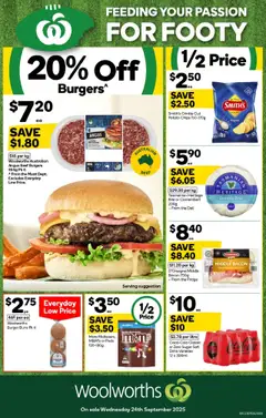 Preview of catalogue Weekly Specials Catalogue WA from shop Woolworths valid 24/09/2025