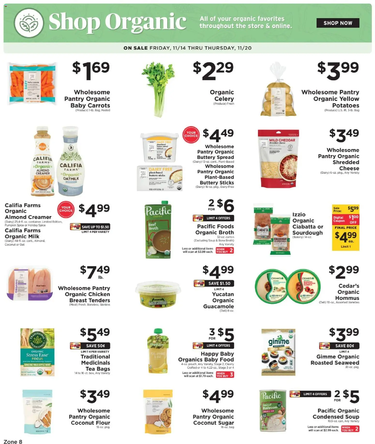 Ad Preview of ShopRite Shop organic from 11/14/2025