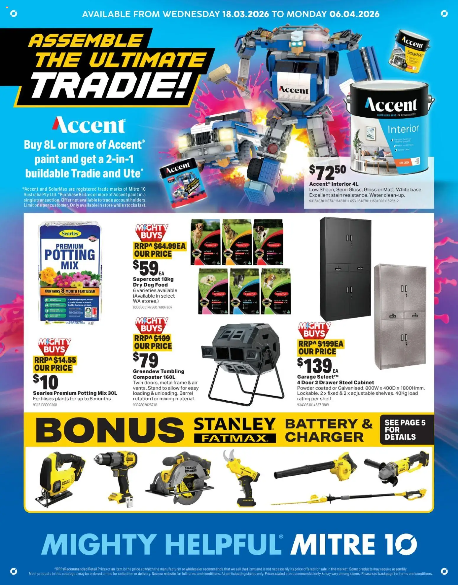 Preview of catalogue Mitre 10 catalogue from shop Mitre 10 valid 18/03/2026