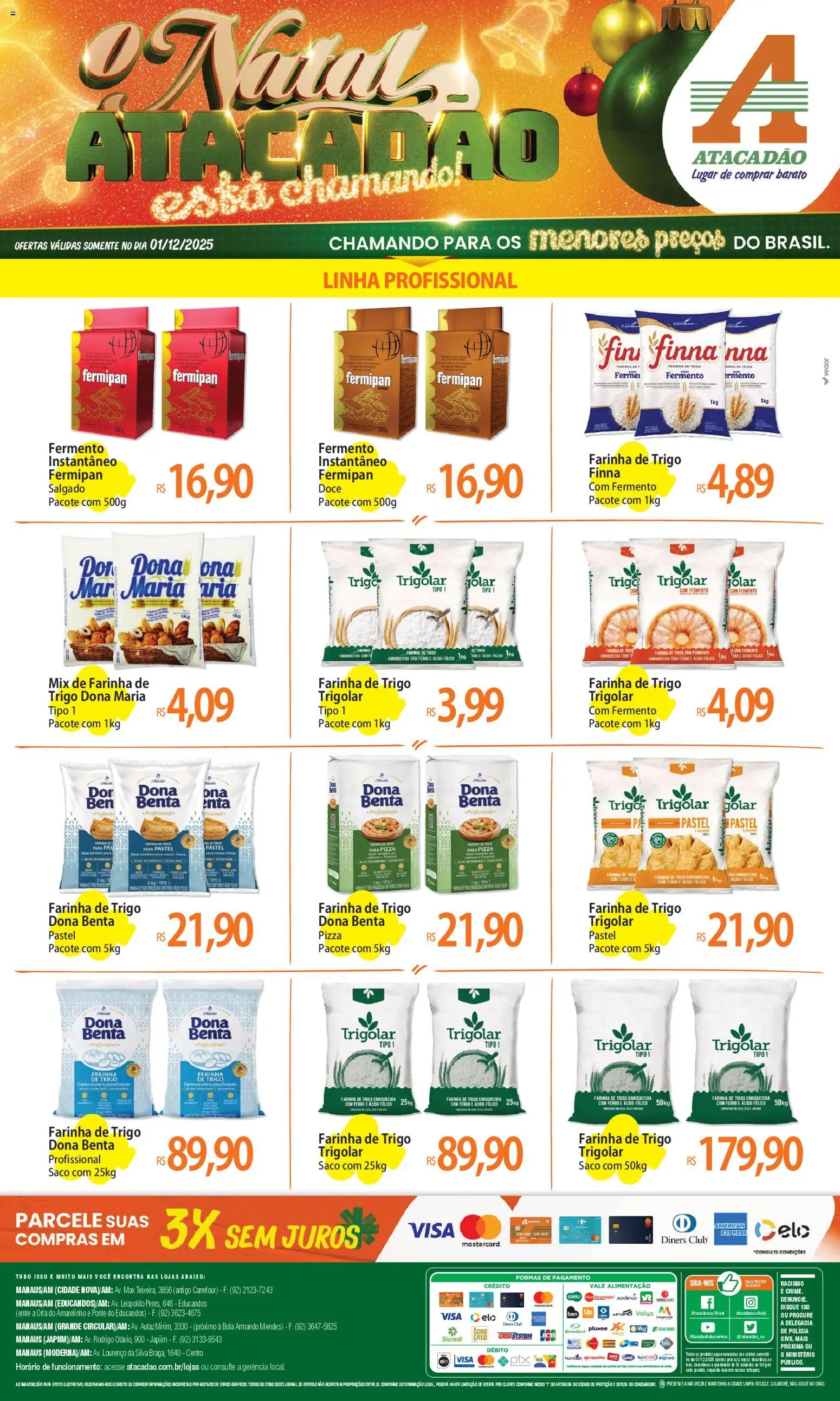Pré-Visualização do folheto "Ofertas - AM" da loja Atacadão válido a partir de 01/12/2025