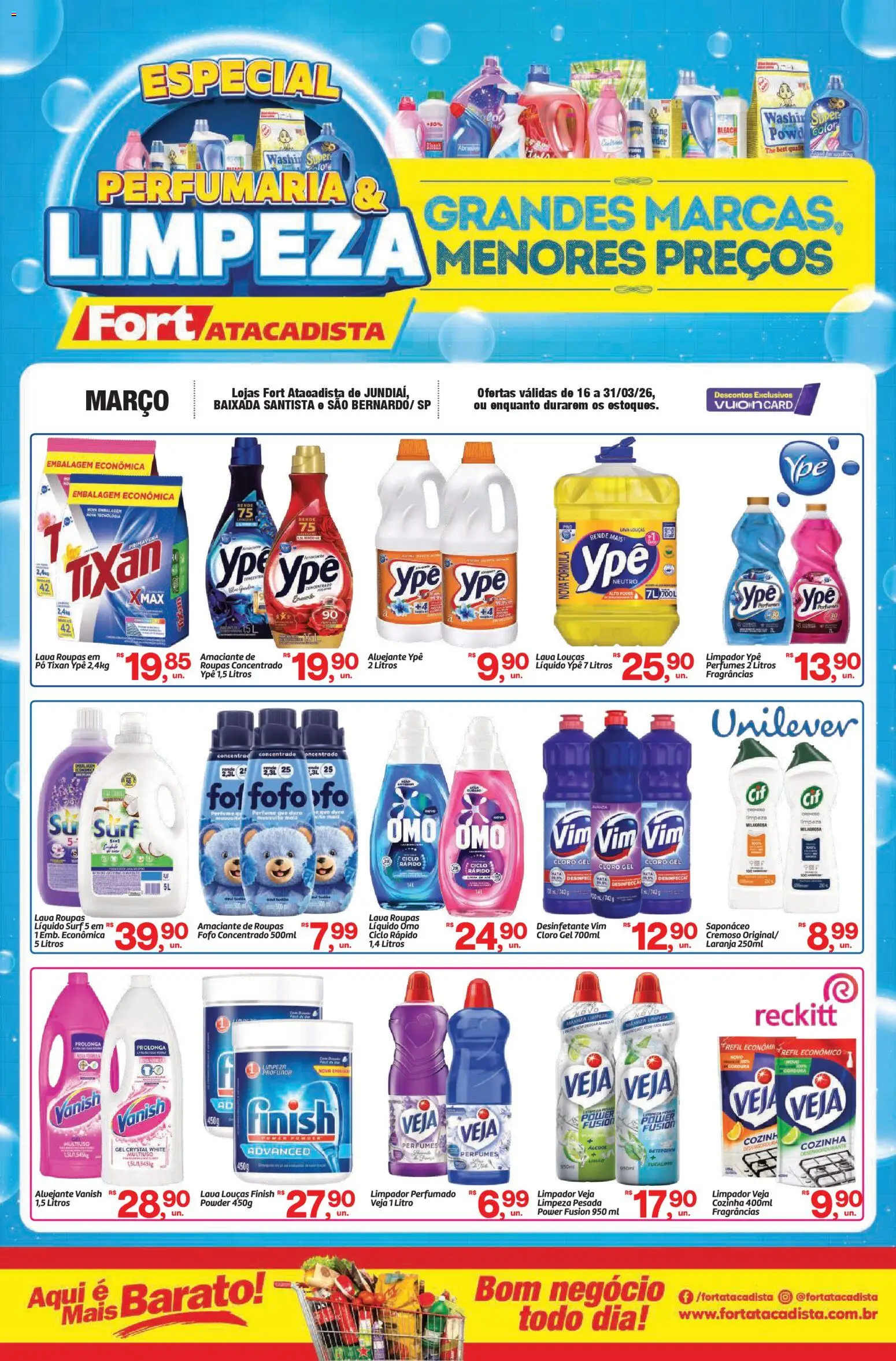 Pré-Visualização do folheto "Fort Atacadista ofertas Perfumaria e Limpeza" da loja Fort Atacadista válido a partir de 16/03/2026