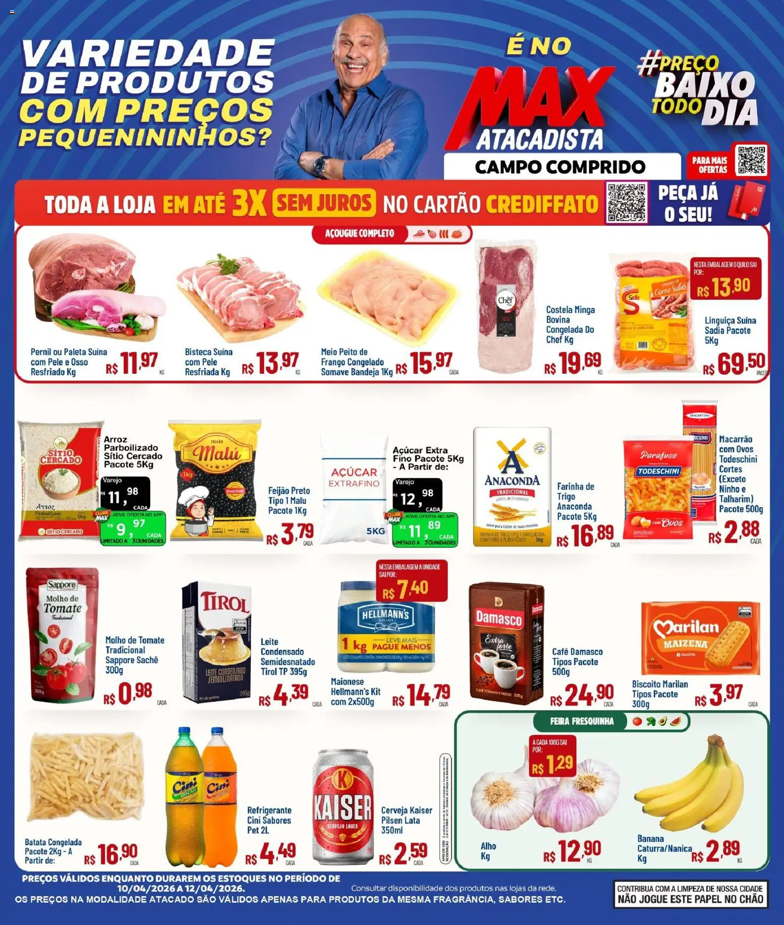 Pré-Visualização do folheto "Max Atacadista ofertas FDS" da loja Max Atacadista válido a partir de 10/04/2026