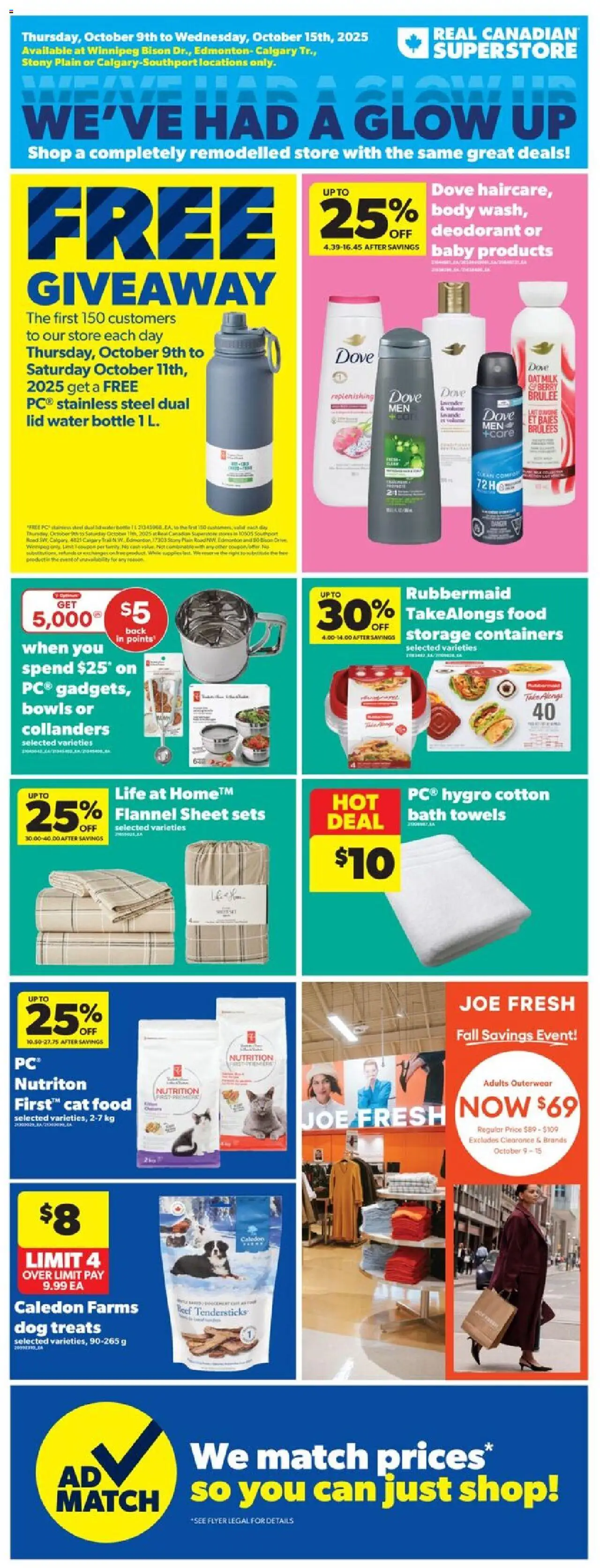 Real Canadian Superstore flyer valid from Oct 09, 2025 - page number 1