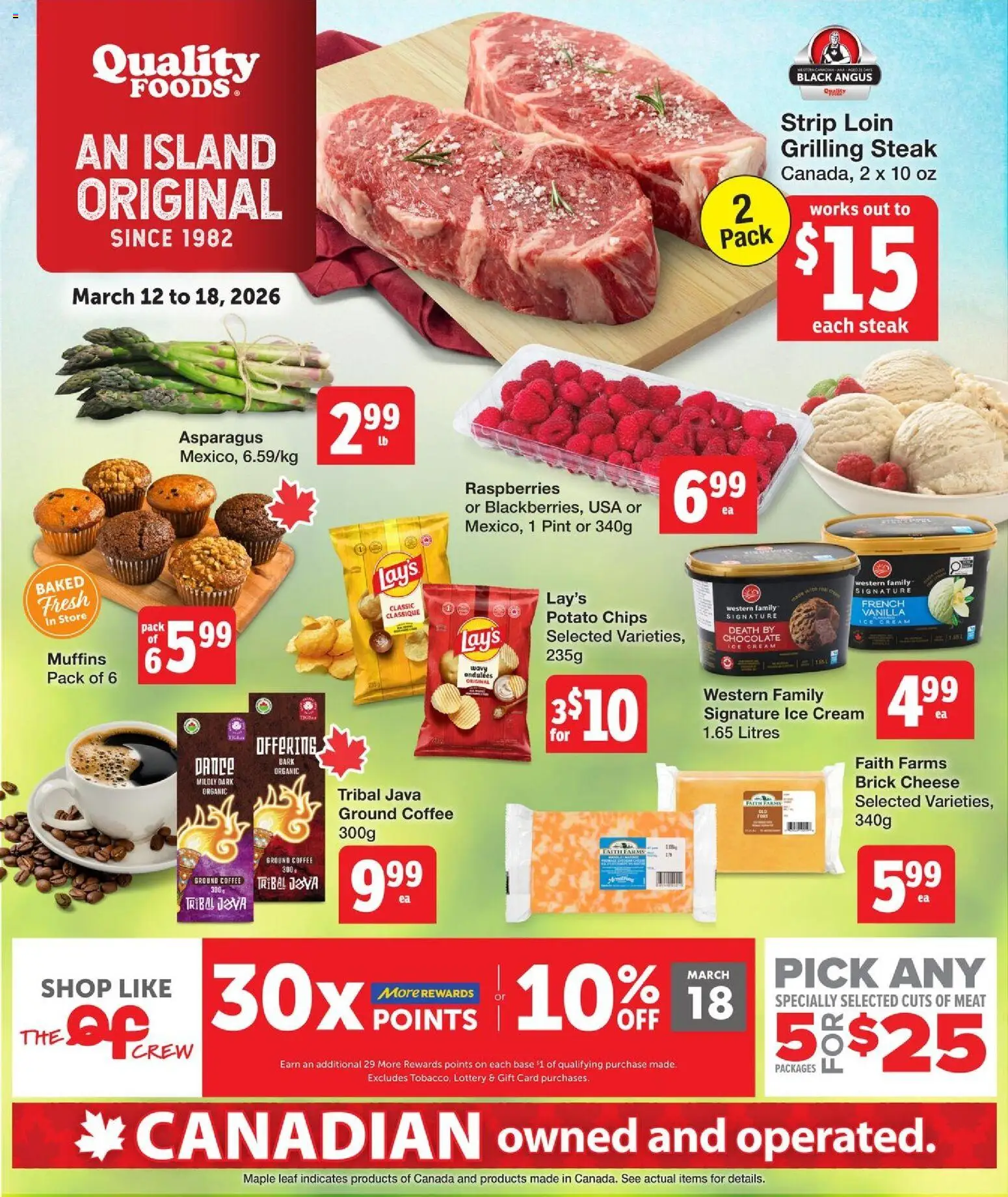 Preview of leaflet Quality Foods weekly flyer / circulaire from shop Quality Foods is valid from Mar 12, 2026