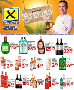 Pré-Visualização do folheto "Ofertas Festival de Bebidas" da loja X Supermercados válido a partir de 30/10/2025