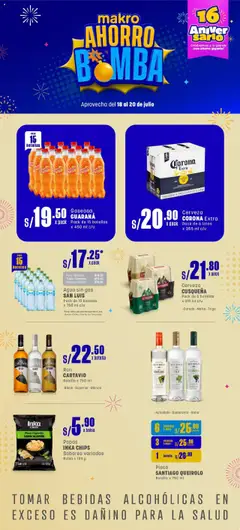 Vista previa de Makro Bomba FDS #3 Julio de la tienda Makro válido desde 18/07/2025