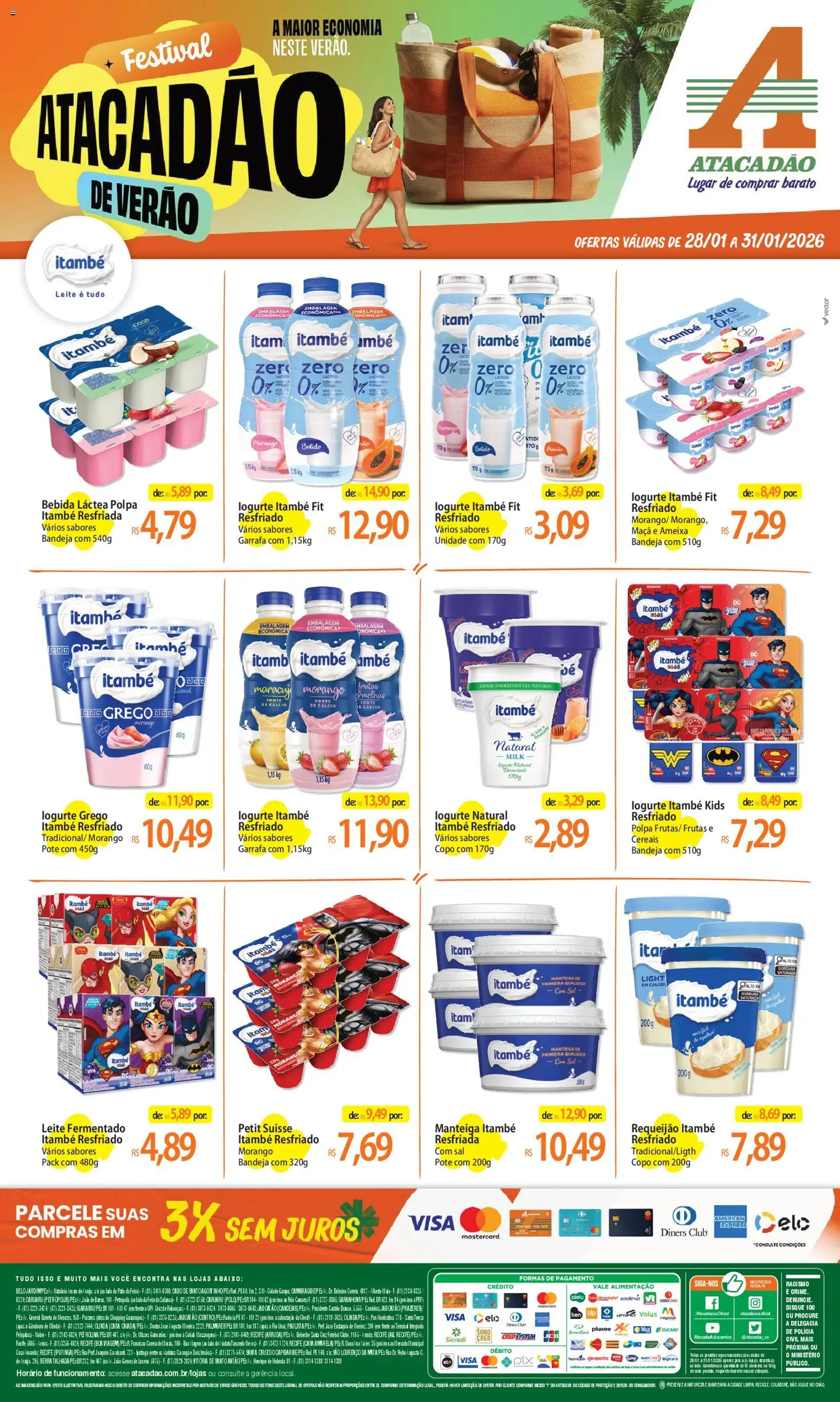 Pré-Visualização do folheto "Ofertas - PE" da loja Atacadão válido a partir de 28/01/2026