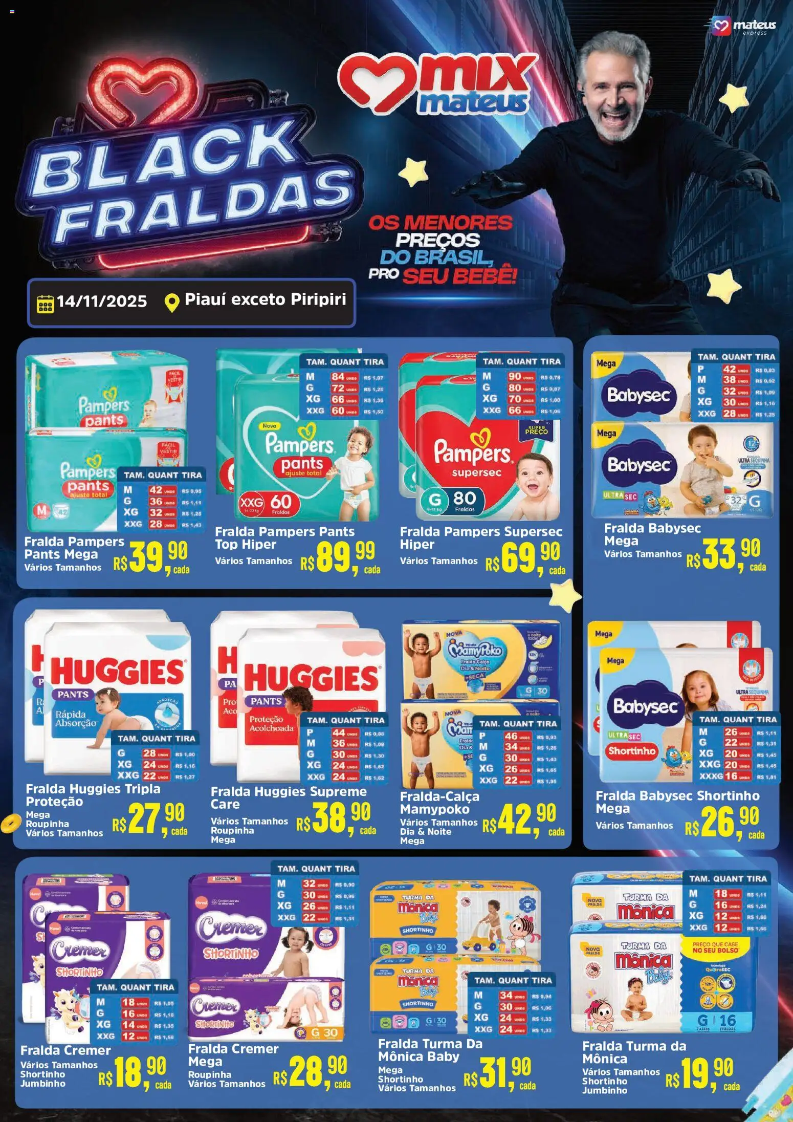 Pré-Visualização do folheto "Black Friday" da loja Mateus válido a partir de 14/11/2025