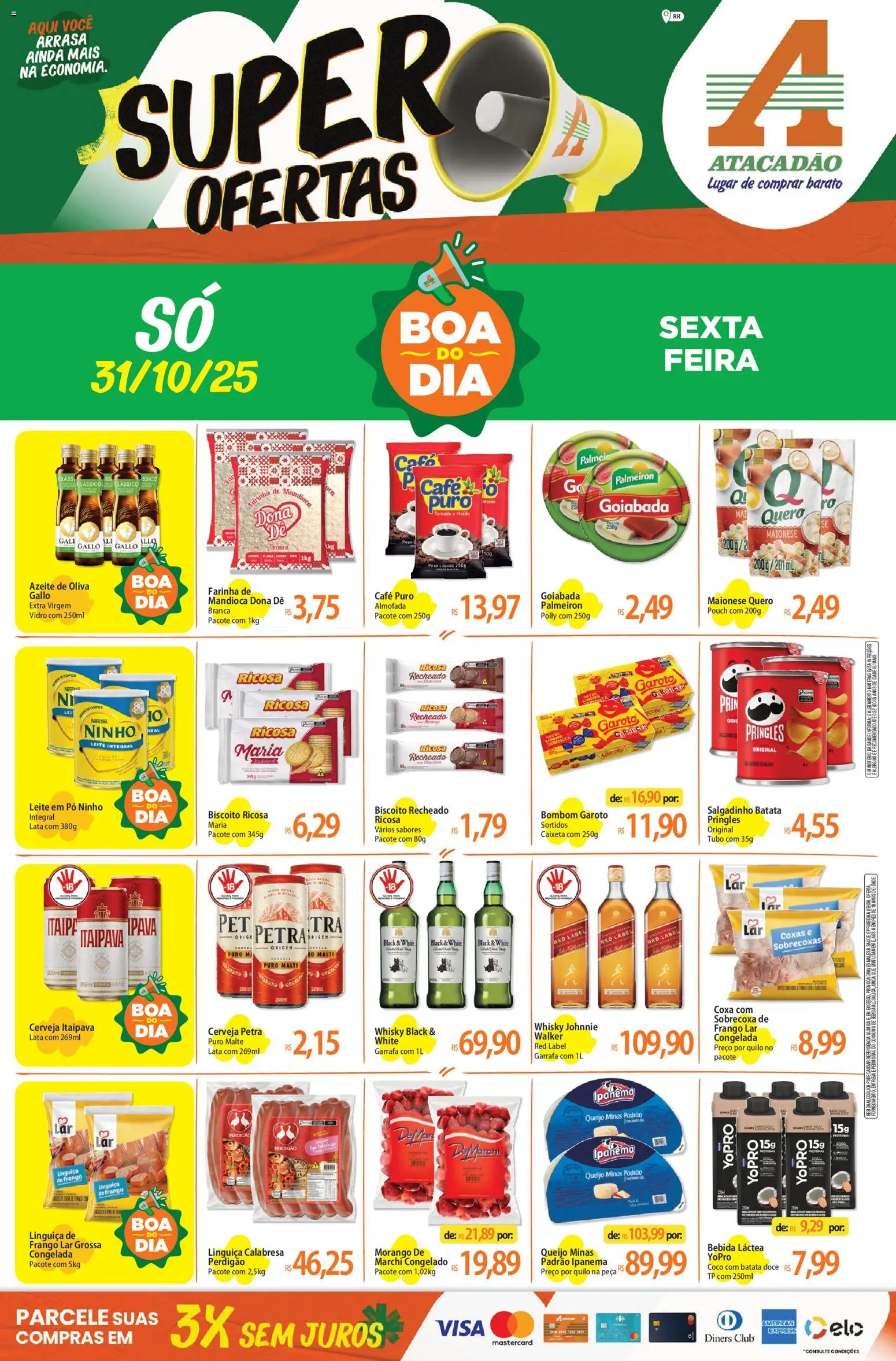 Pré-Visualização do folheto "Ofertas - RR" da loja Atacadão válido a partir de 31/10/2025