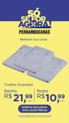 Pré-Visualização do folheto "Ofertas Renove Sua Casa" da loja Pernambucanas válido a partir de 28/08/2025