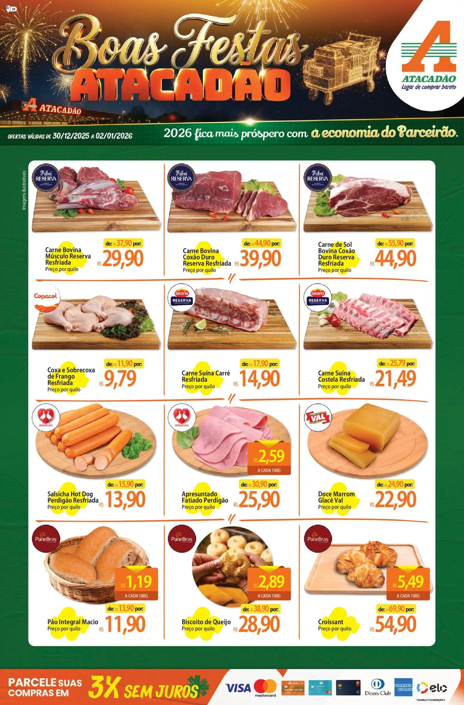 Pré-Visualização do folheto "Ofertas - DF" da loja Atacadão válido a partir de 30/12/2025