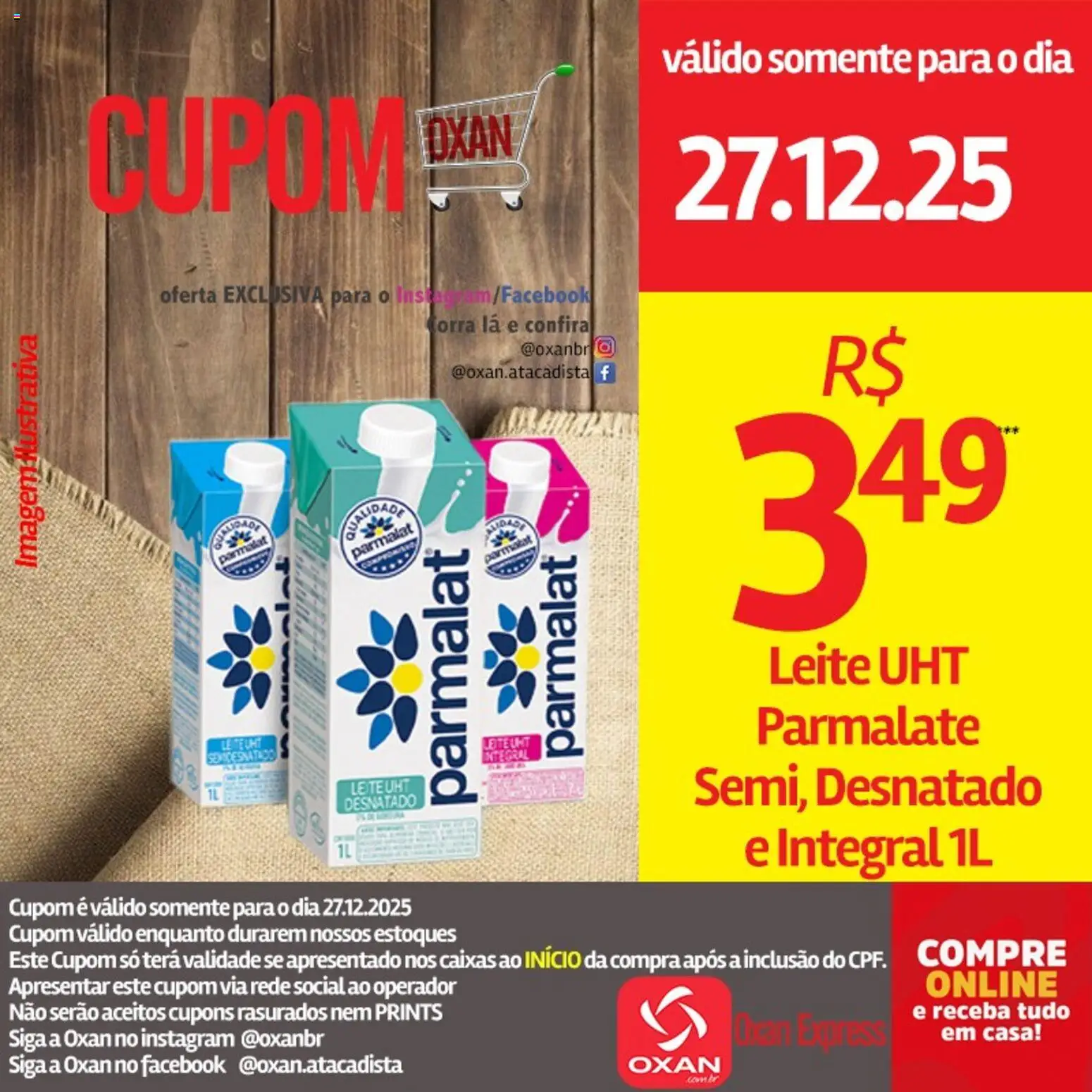 Pré-Visualização do folheto "Ofertas da semana" da loja Oxan Atacadista válido a partir de 27/12/2025