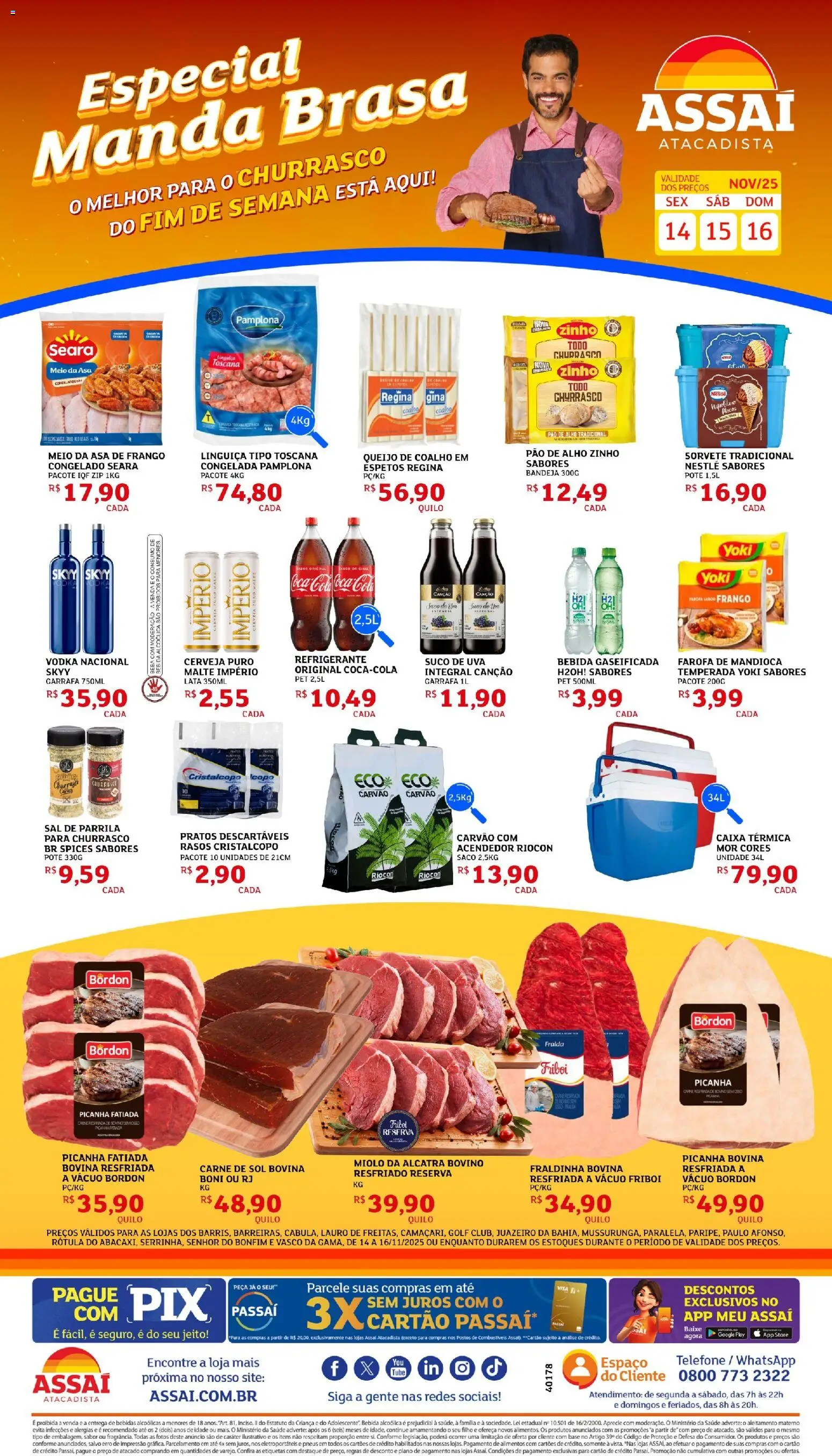 Pré-Visualização do folheto "Encarte - BA" da loja Assaí Atacadista válido a partir de 14/11/2025