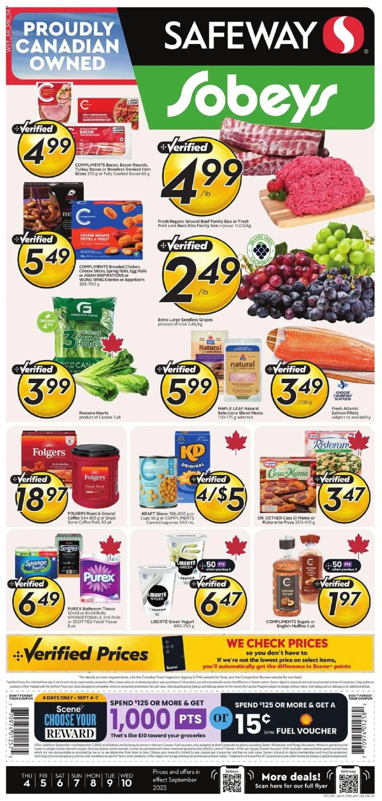 Safeway flyer valid from Sep 04, 2025 - page number 1