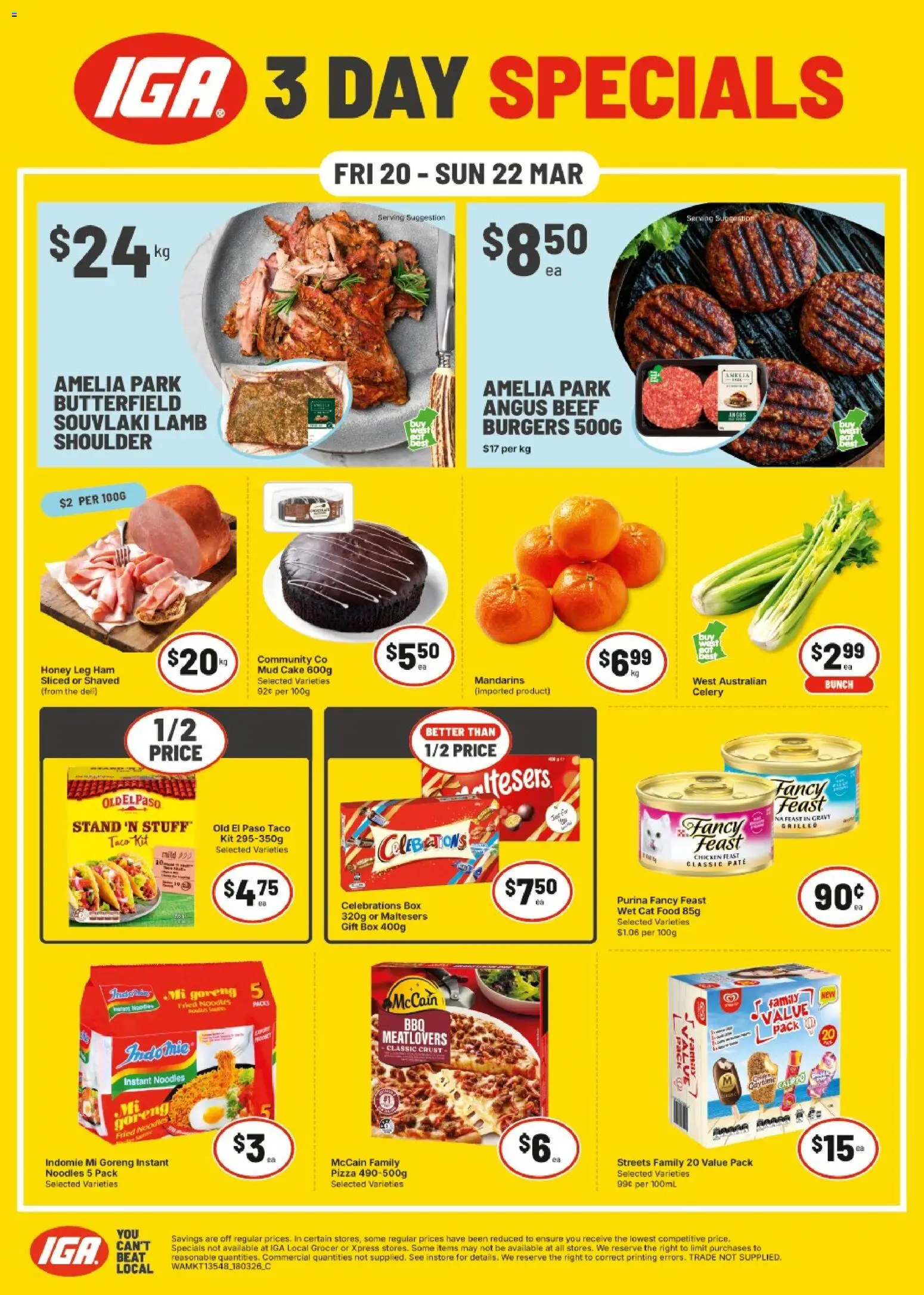 Preview of catalogue IGA Weekend Specials NT/WA from shop IGA valid 20/03/2026