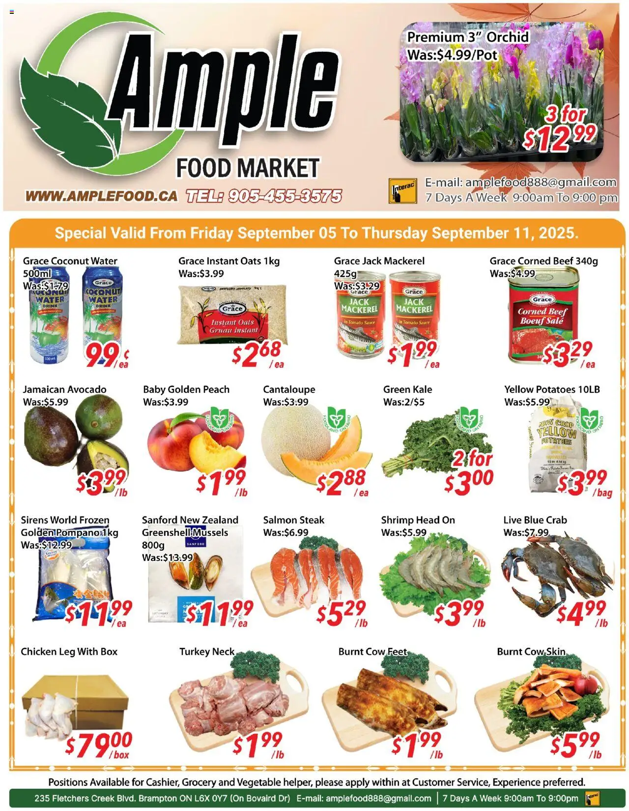 Ample Food Market flyer valid from Sep 05, 2025 - page number 1