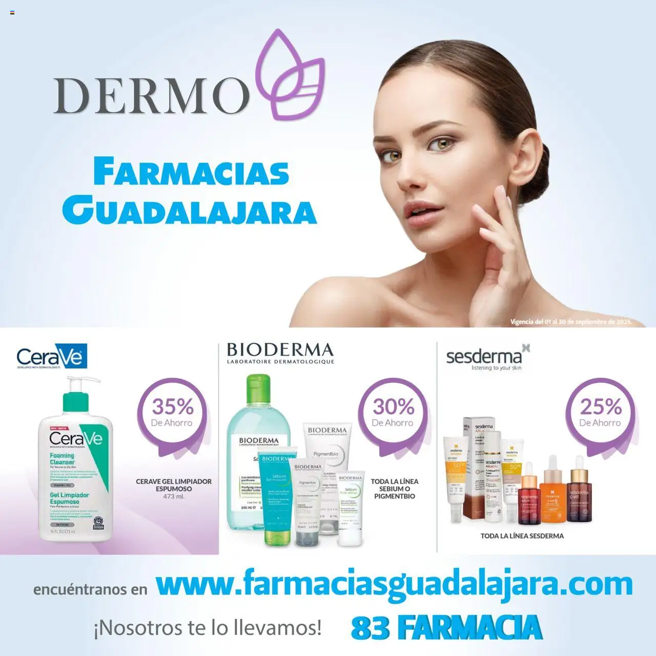 Catálogo Dermo Farmacia Guadalajara y sus promociones válidas desde el 01/09/2025 - Número de página 1