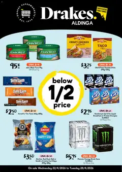 Preview of catalogue Drakes catalogue Aldinga from shop Drakes valid 22/04/2026