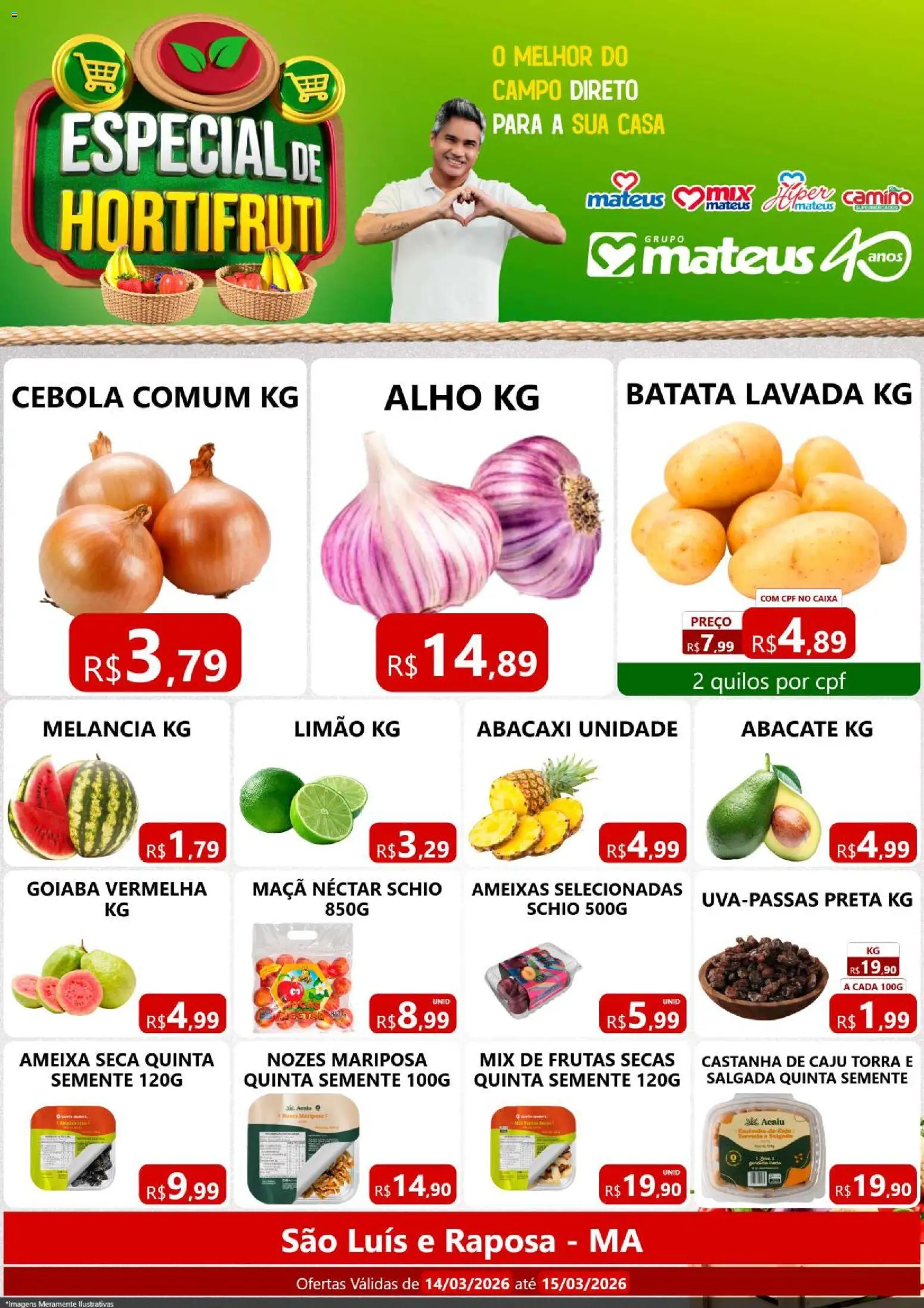 Pré-Visualização do folheto "Mateus ofertas Especial do Horti" da loja Mateus válido a partir de 14/03/2026