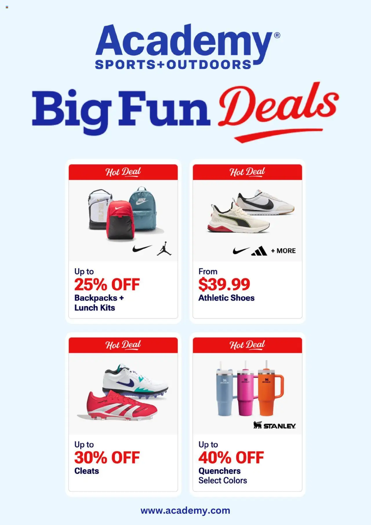 Academy Sports Weekly Ad from 08/18/2025 - Flyer - Page number 1