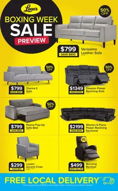 Un aperçu du dépliant Weekly flyer / circulaire du magasin Leon's est valide à partir 18 déc. 2025