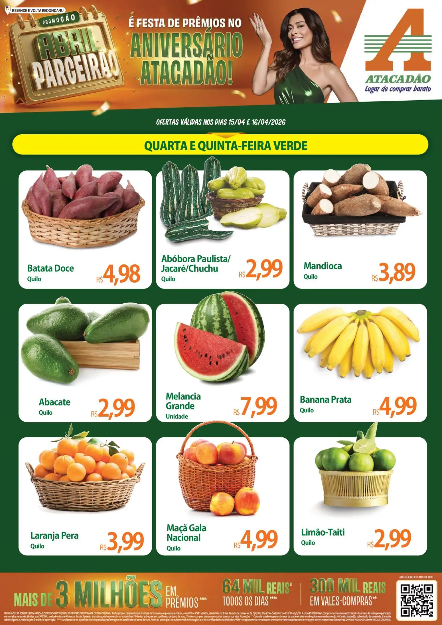 Pré-Visualização do folheto "Atacadão ofertas - RJ" da loja Atacadão válido a partir de 15/04/2026