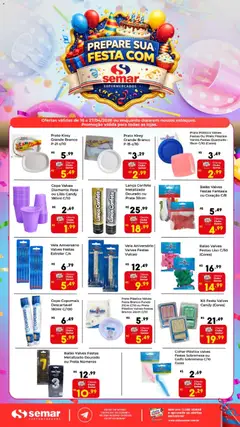 Pré-Visualização do folheto "Semar Supermercado ofertas Prepare Sua Festa" da loja Semar Supermercado válido a partir de 16/04/2026