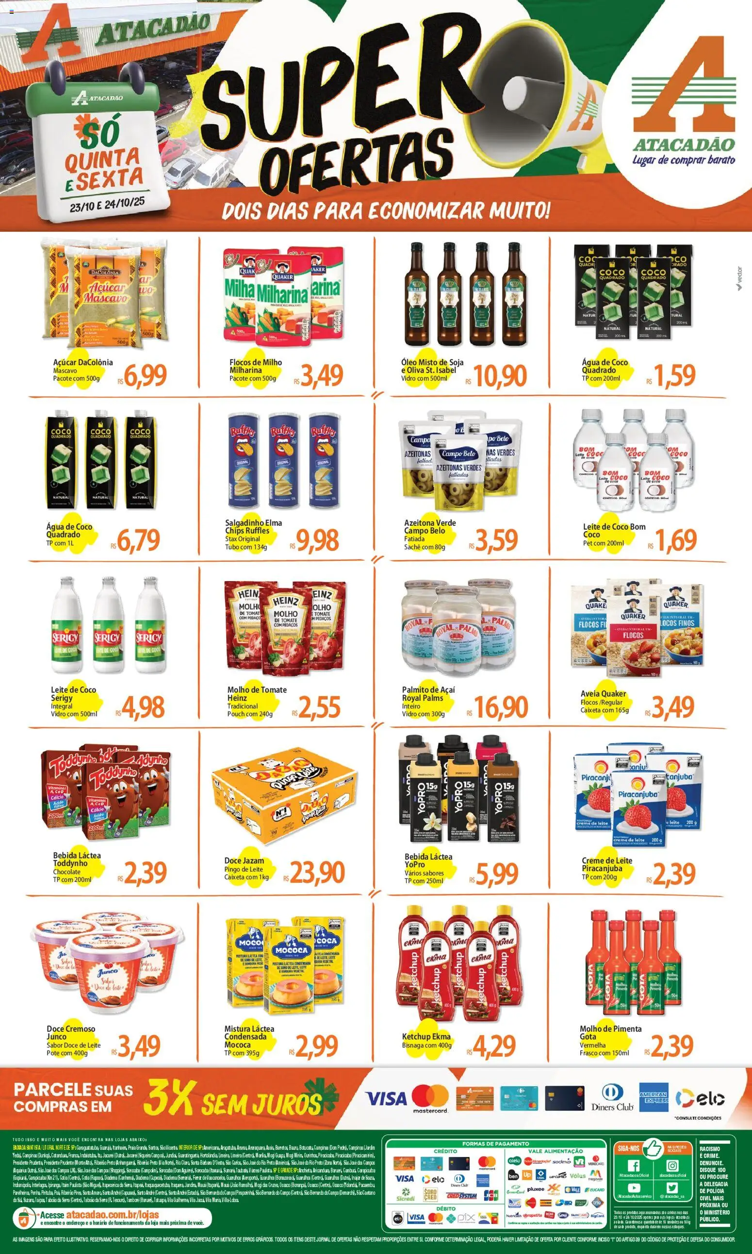 Atacadão folheto "Ofertas - SP" válido a partir de 23/10/2025 - número de página 1
