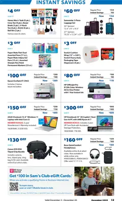 Ad Preview of Sam's Club Instant Savings Book December from 12/03/2025 | Page: 13