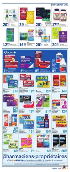 Preview of leaflet Weekly flyer / circulaire from shop Uniprix is valid from Nov 20, 2025 | Page: 7