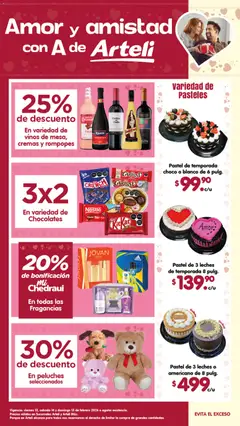 Vista previa las ofertas de la tienda Arteli - Folleto Amor y amistad desde el 13/02/2026 