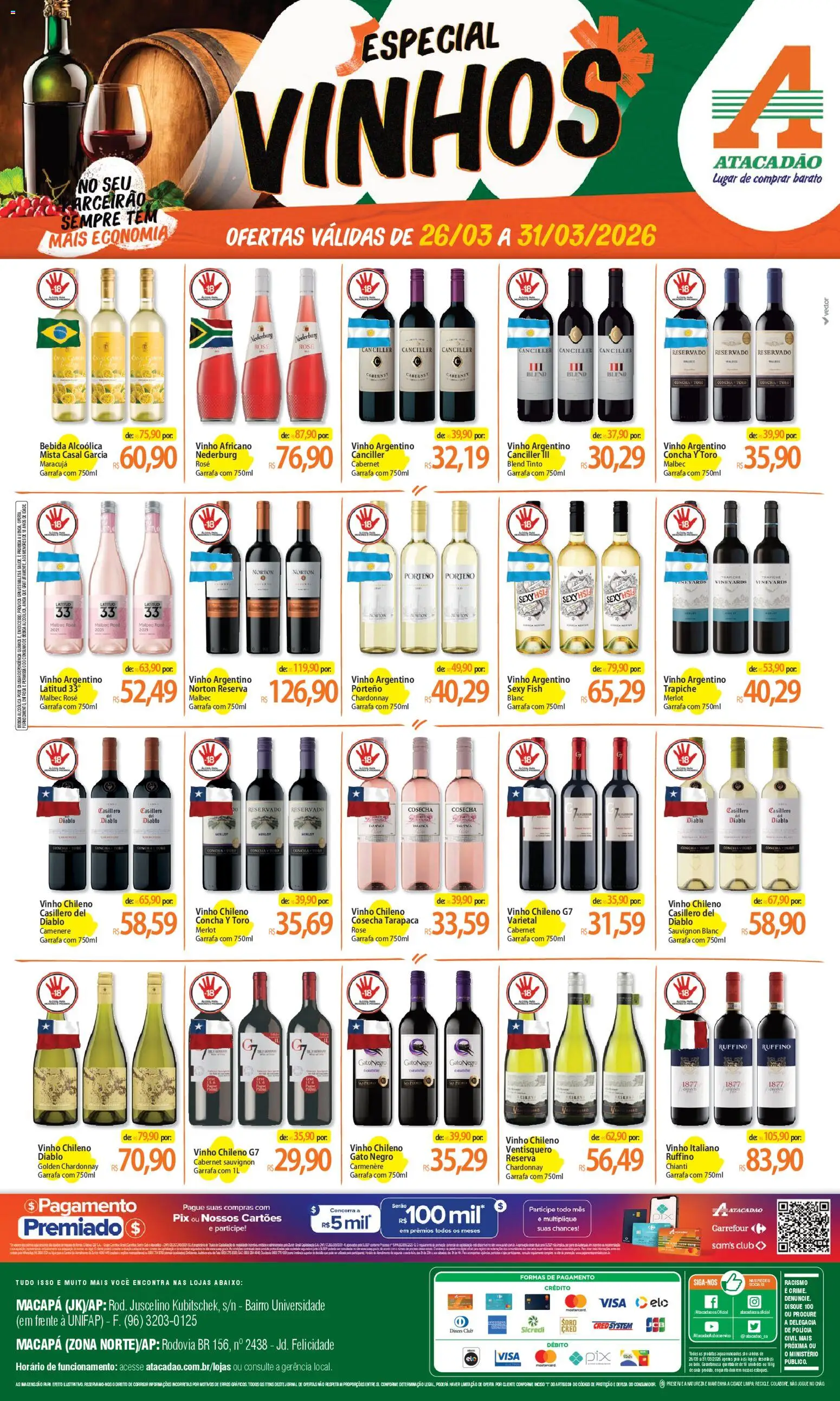 Pré-Visualização do folheto "Atacadão ofertas - AP" da loja Atacadão válido a partir de 26/03/2026
