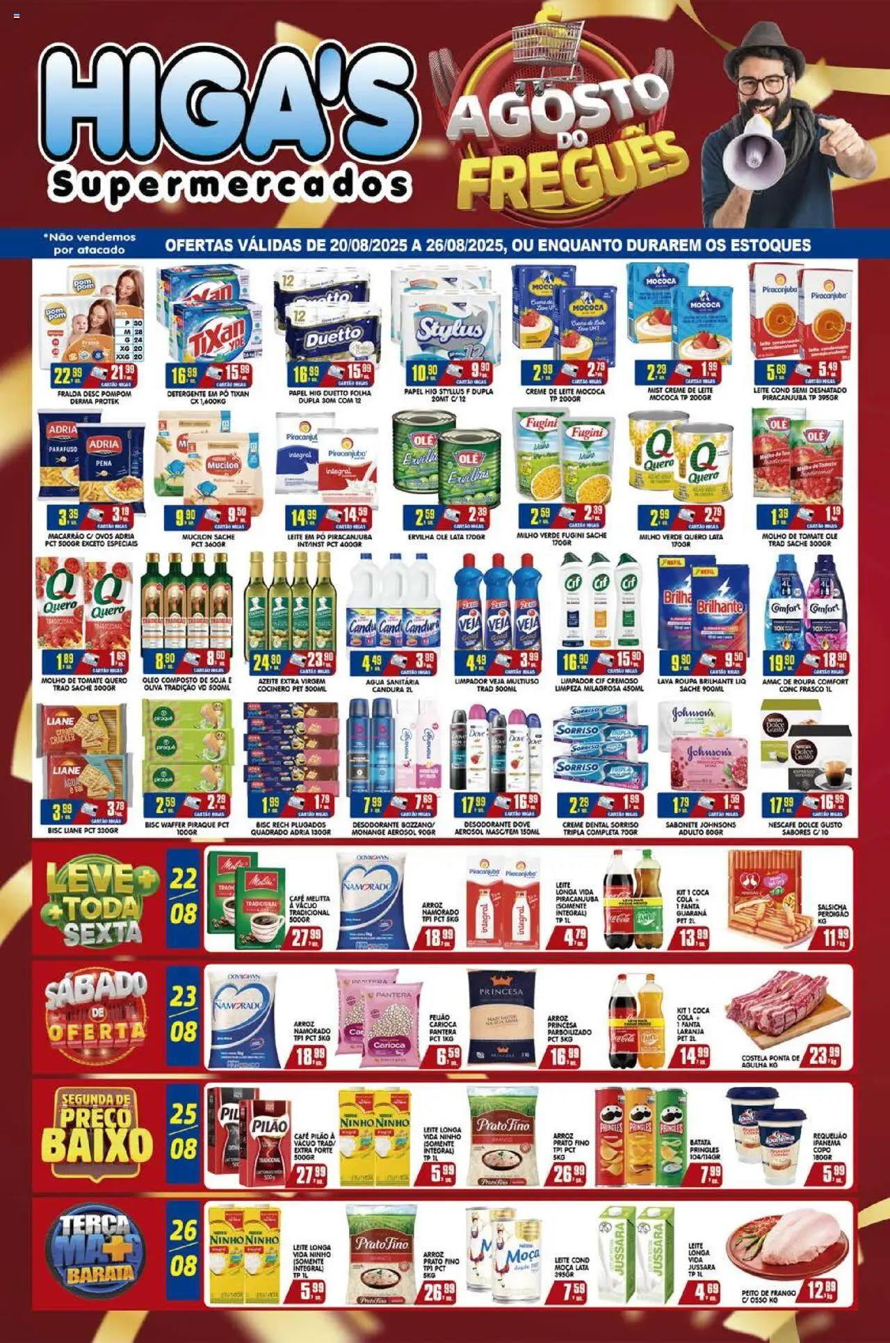 Higa's Supermercado folheto "Ofertas da semana" válido a partir de 20/08/2025 - número de página 1