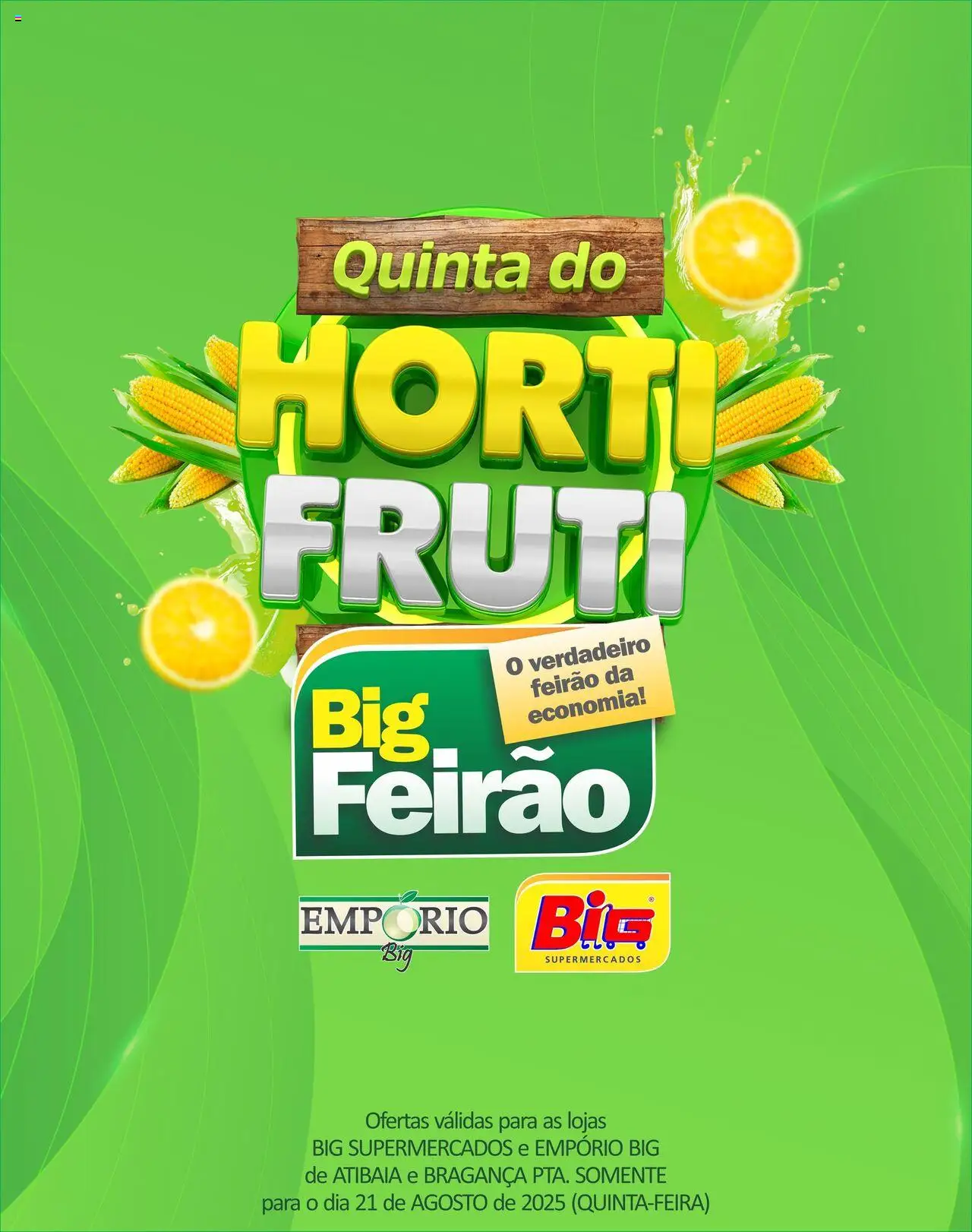 Big Supermercados folheto "Ofertas do Dia" válido a partir de 21/08/2025 - número de página 1