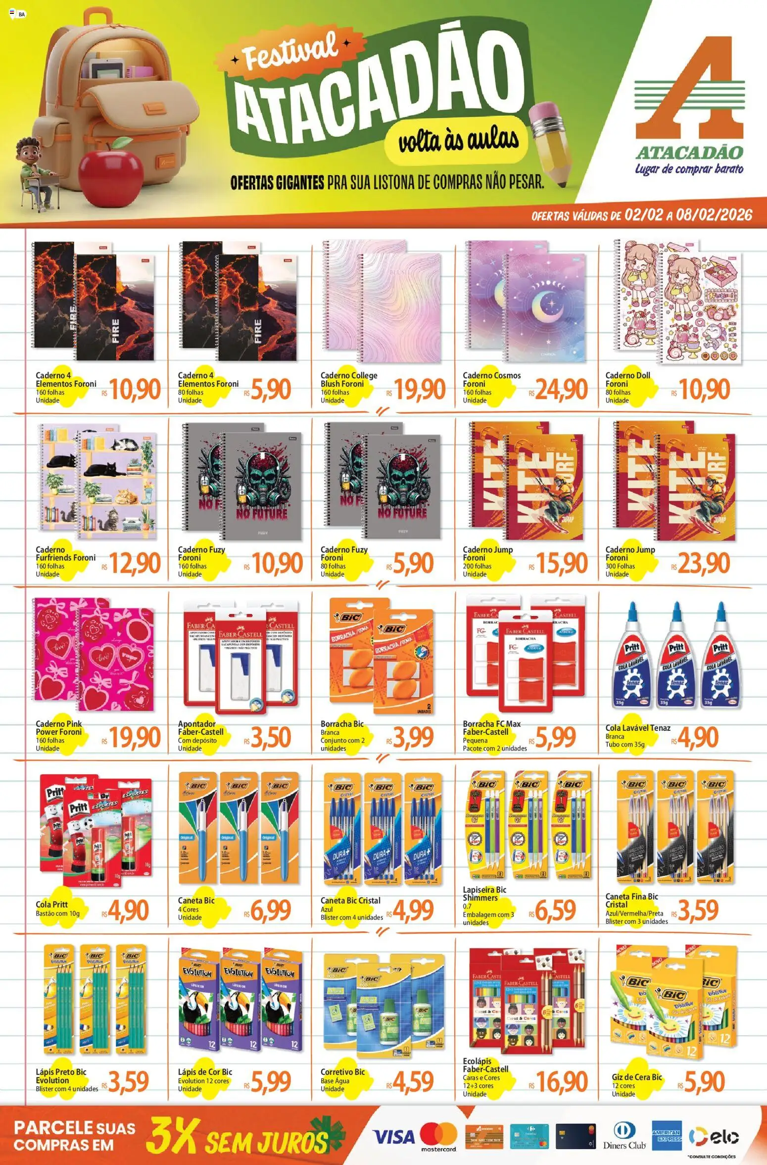 Pré-Visualização do folheto "Ofertas - BA" da loja Atacadão válido a partir de 02/02/2026
