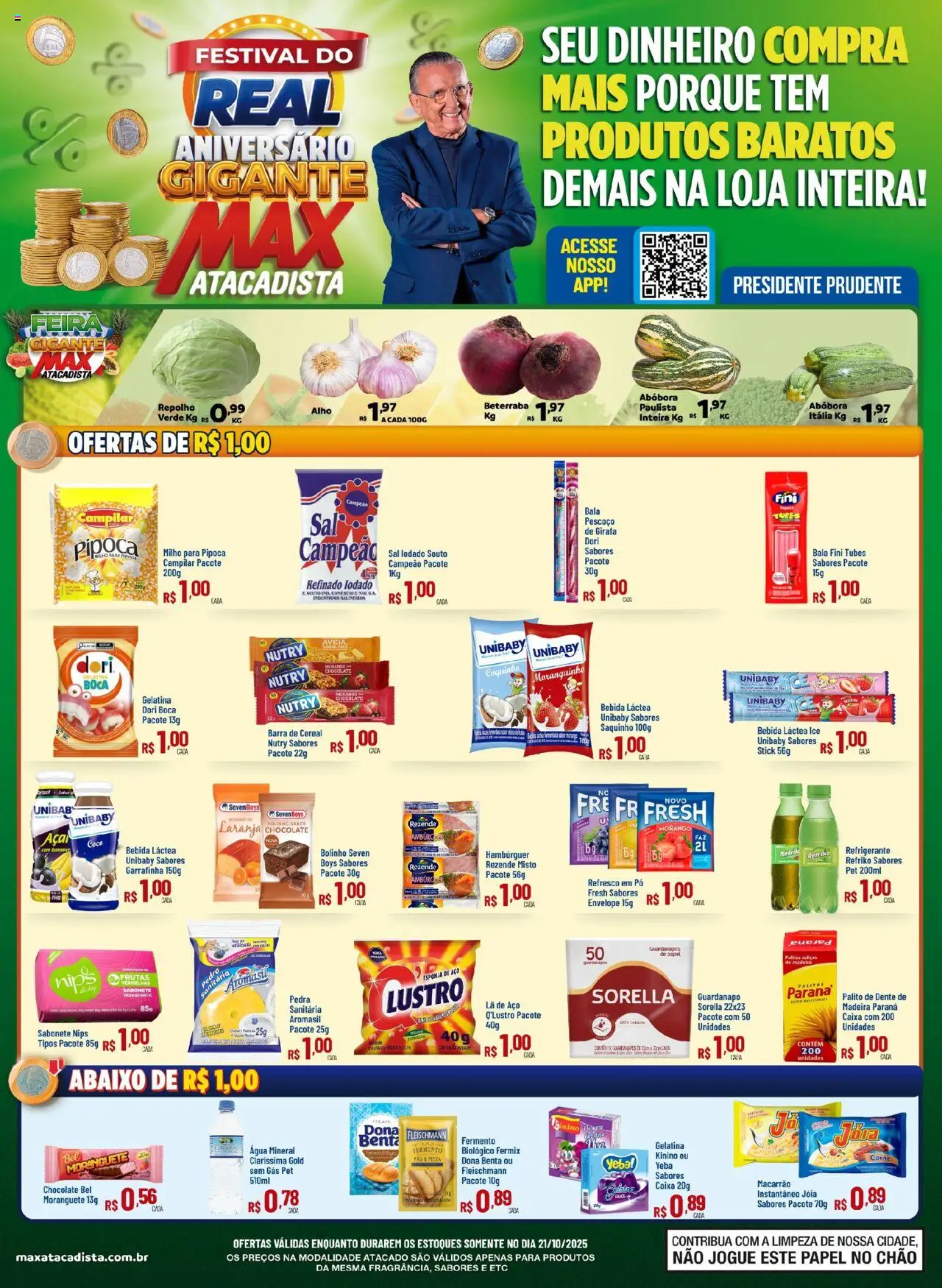 Max Atacadista folheto "Ofertas Festival do Real" válido a partir de 21/10/2025 - número de página 1