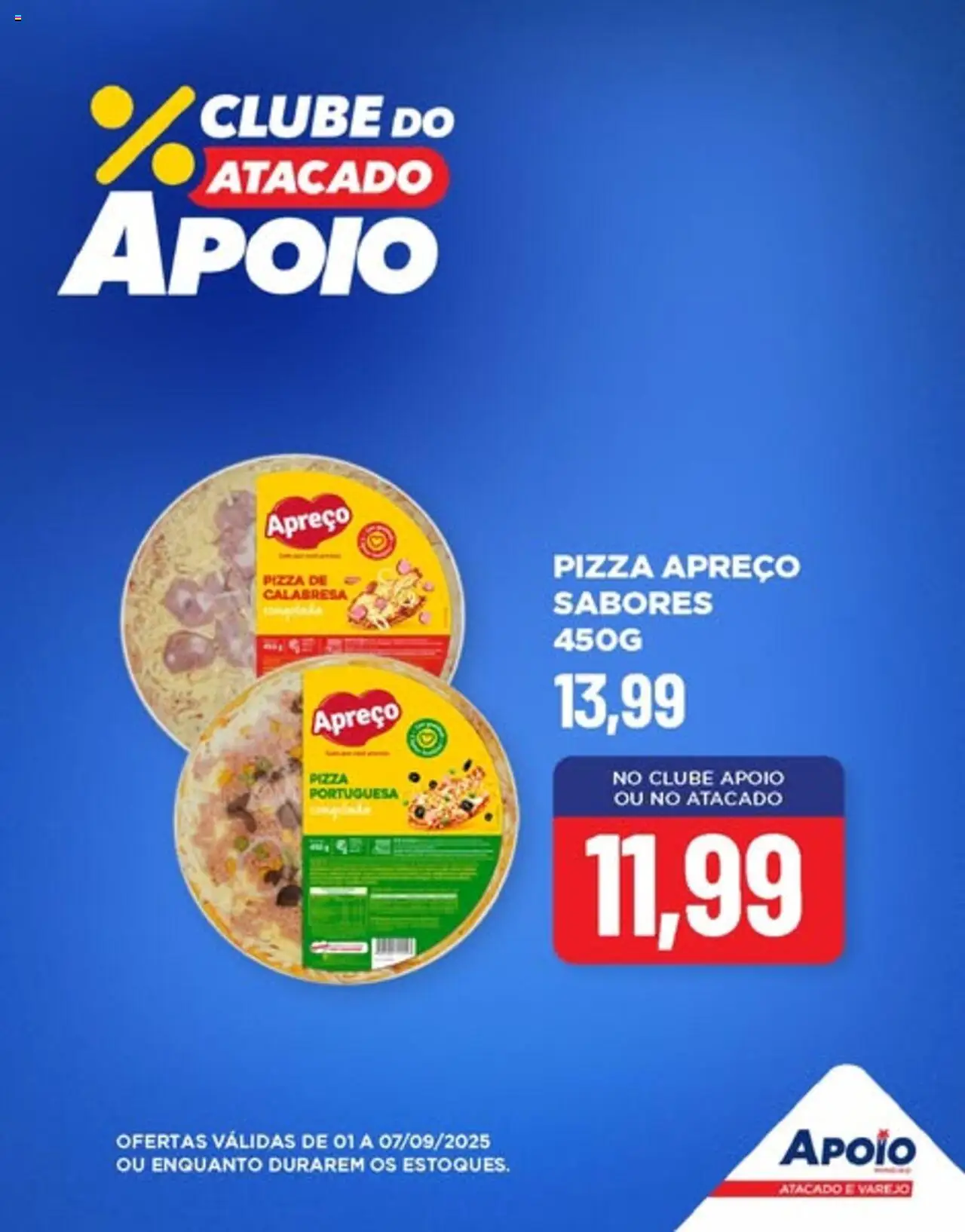 Apoio Mineiro folheto "Ofertas Clube" válido a partir de 01/09/2025 - número de página 1 - Pizza