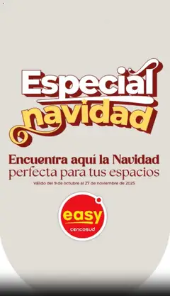  Vista previa del prospecto Catálogo Easy del almacen Easy válida del 09/10/2025 al 27/11/2025