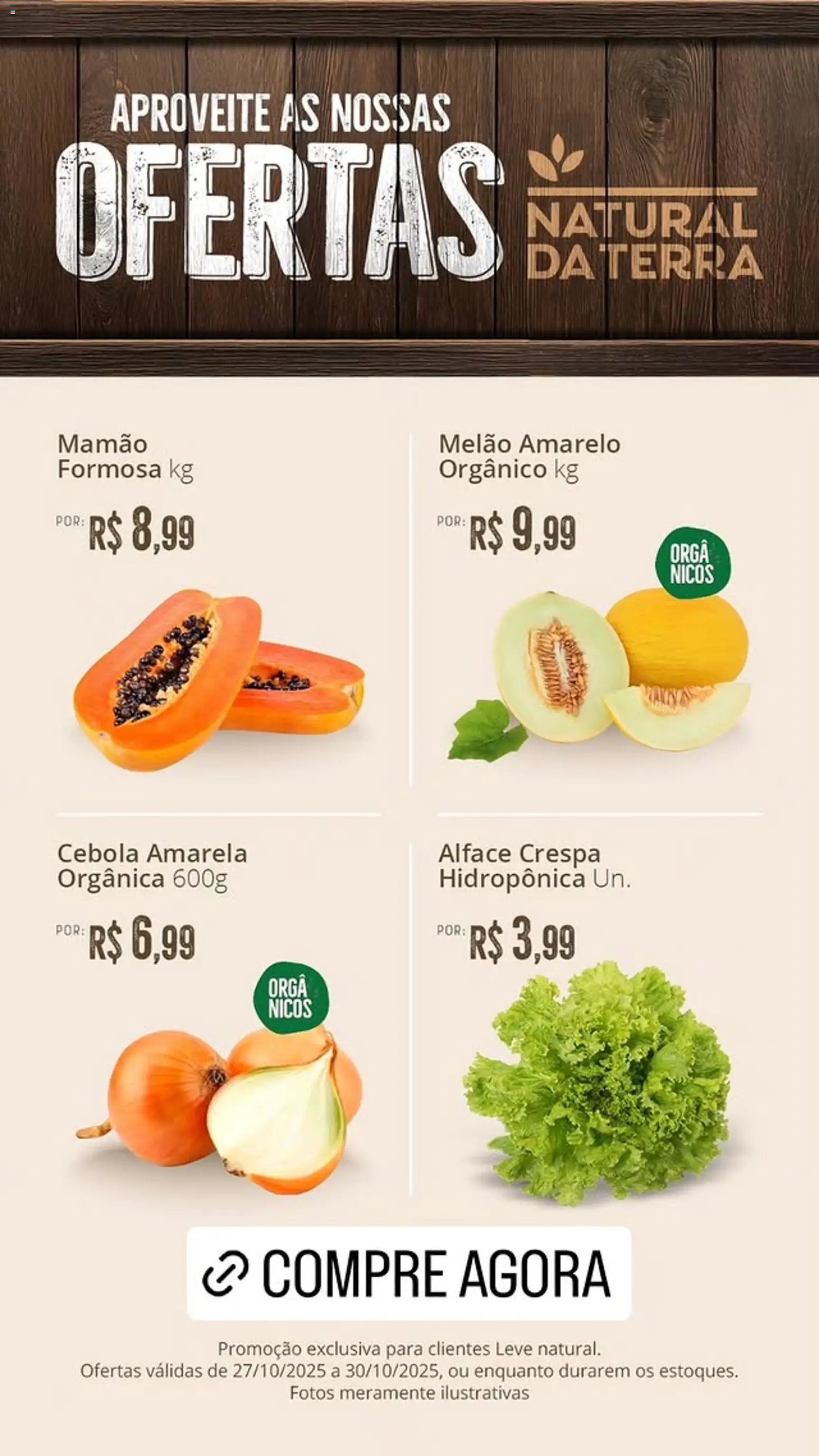 Pré-Visualização do folheto "Ofertas da semana" da loja Natural da Terra válido a partir de 27/10/2025