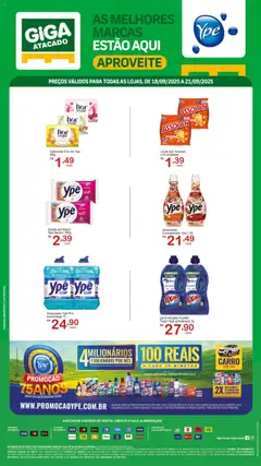 Pré-Visualização do folheto "Ofertas Ypê" da loja GIGA Atacado válido a partir de 18/09/2025