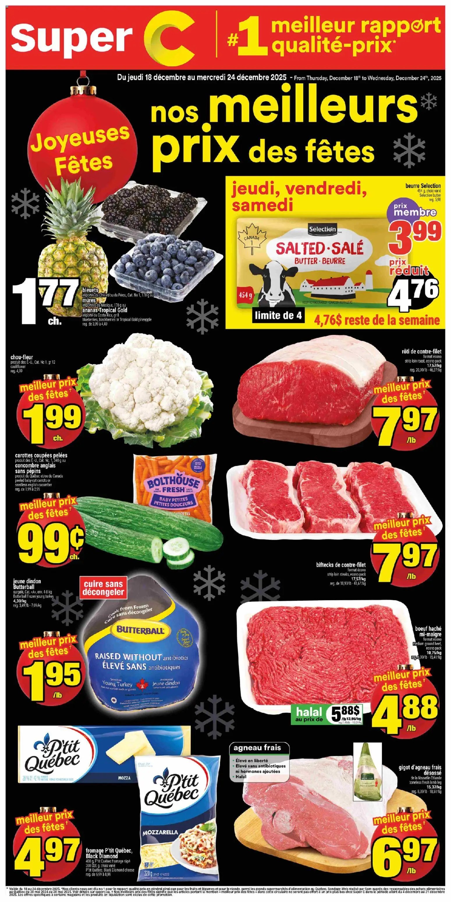 Preview of leaflet Sept-Îles from shop Super C is valid from Dec 18, 2025