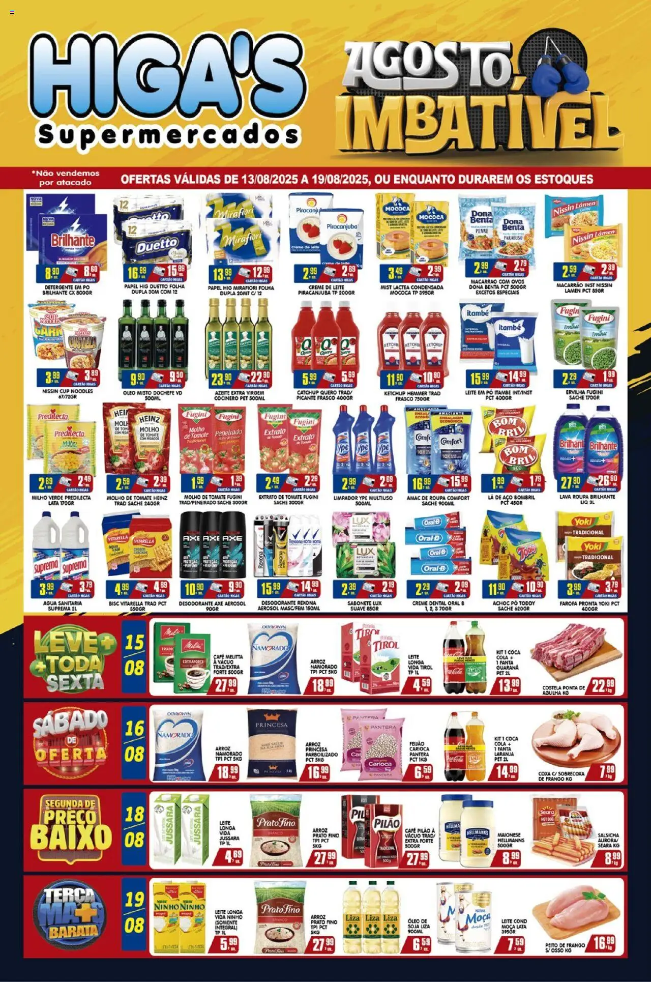 Higa's Supermercado folheto "Ofertas da semana" válido a partir de 13/08/2025 - número de página 1