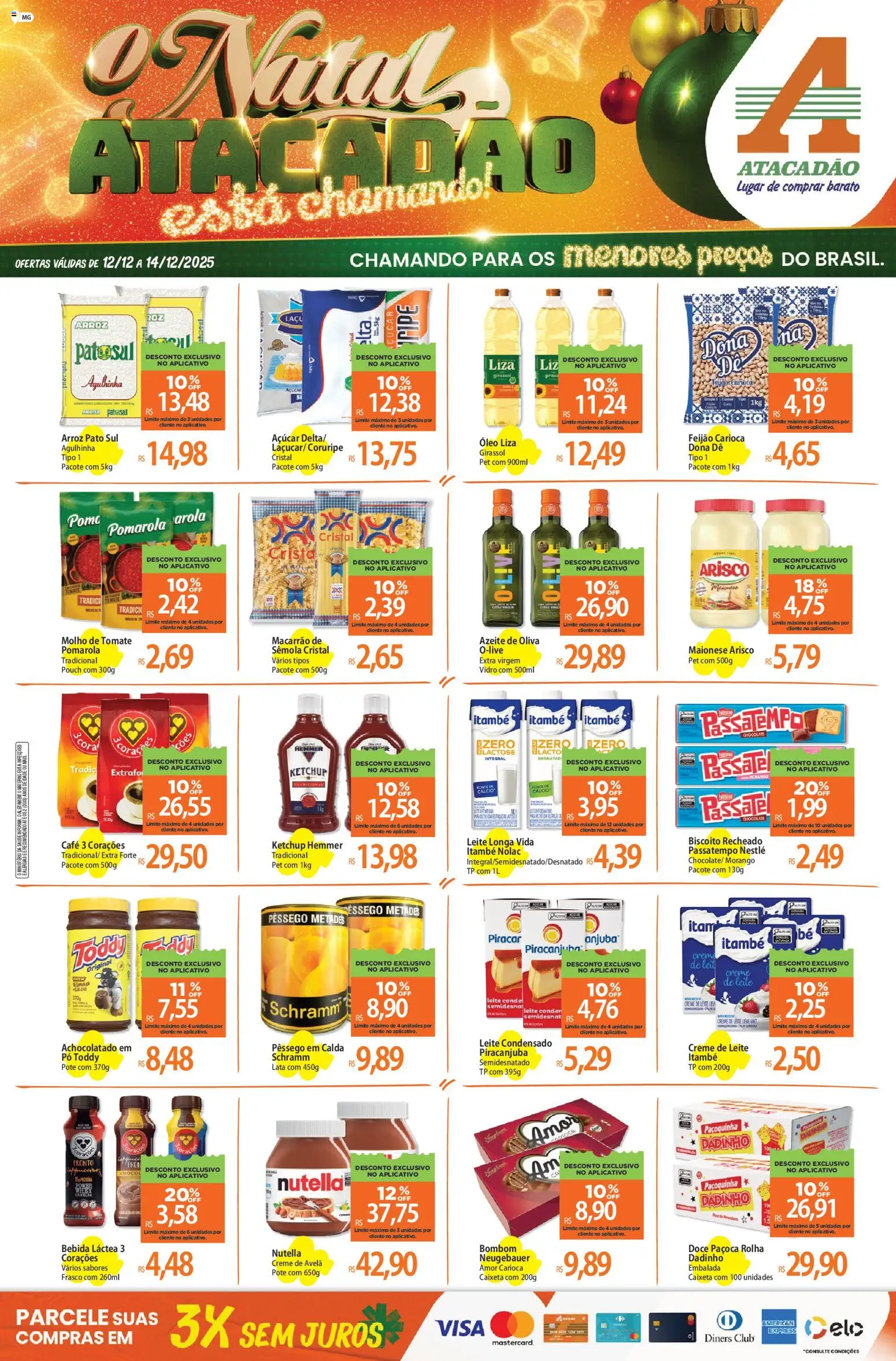 Pré-Visualização do folheto "Ofertas - MG" da loja Atacadão válido a partir de 12/12/2025