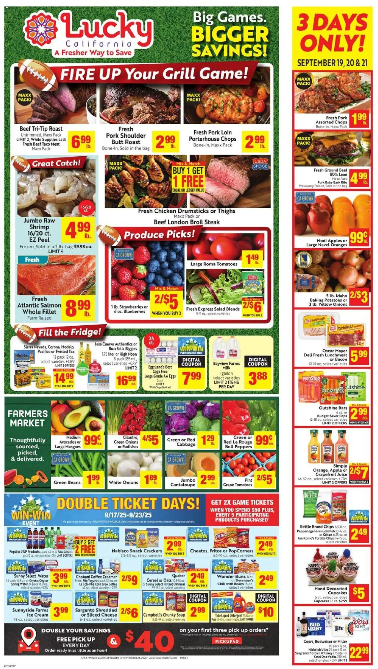 Lucky Supermarkets Weekly - AK from 09/17/2025 - Flyer - Page number 1
