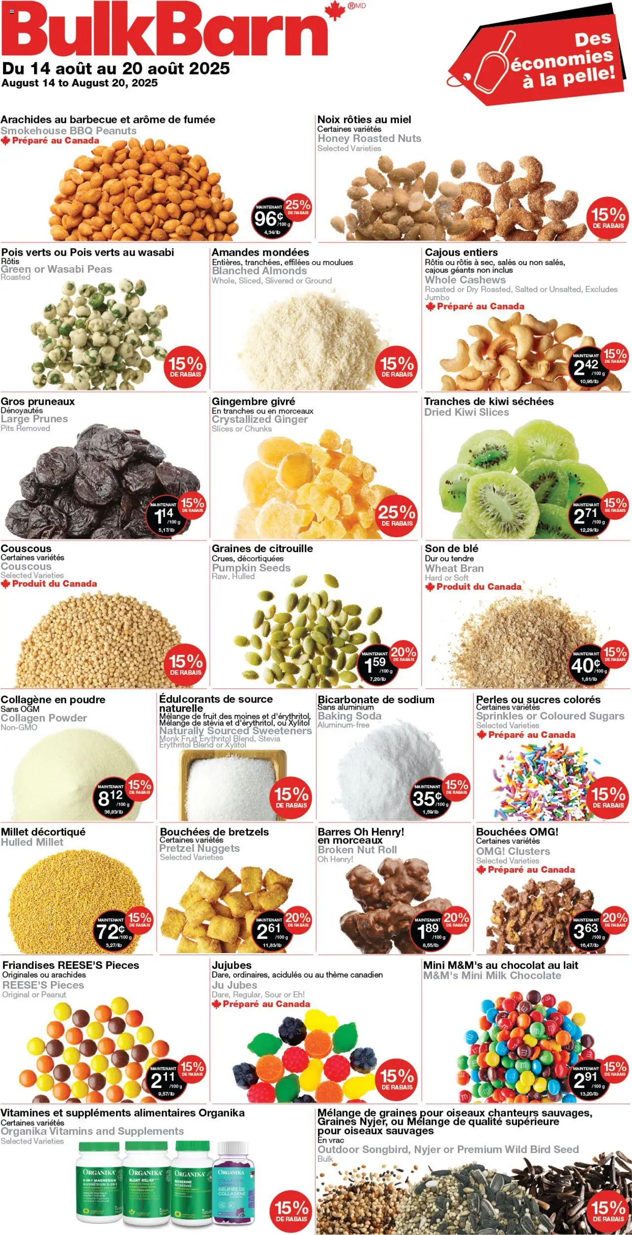 Bulk Barn flyer valid from Aug 14, 2025 - page number 1